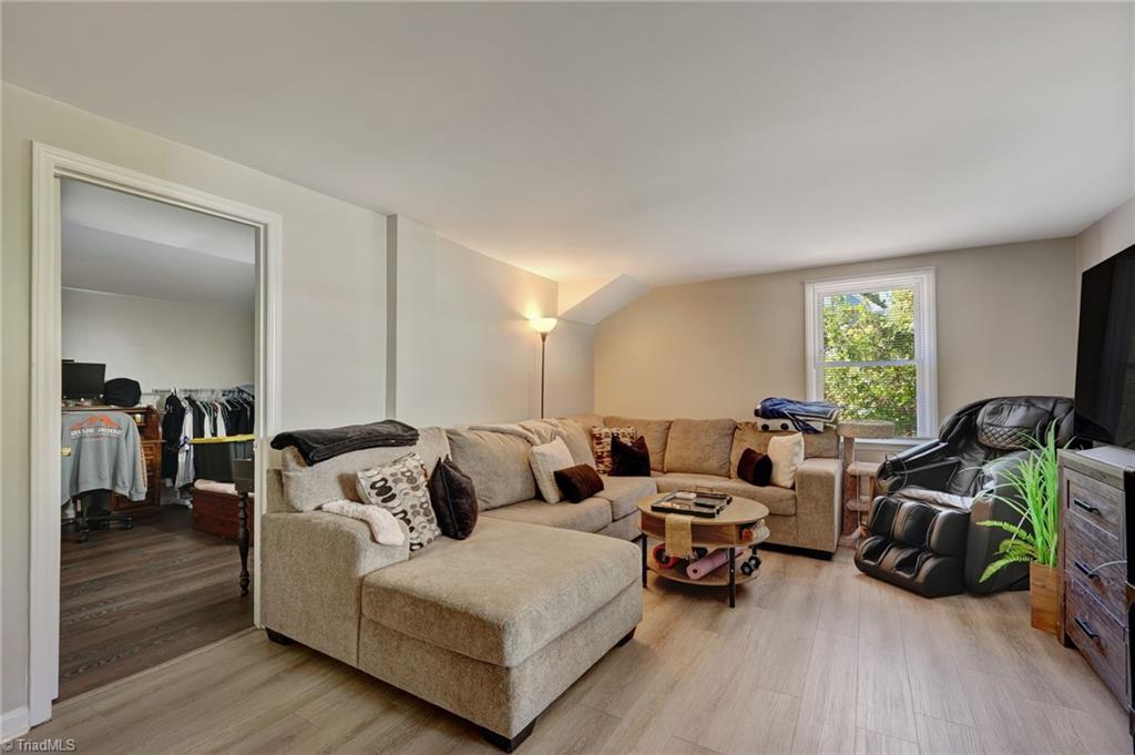 Lower apartment living area